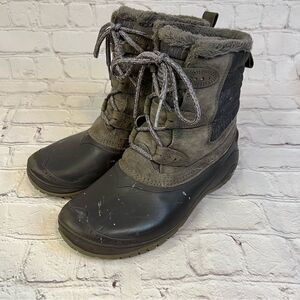 The North Face Shellista II Mid Faux Fur Boots US 6.5 - Cloud Grey